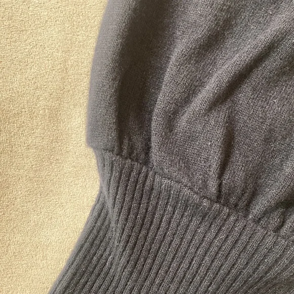 United Colors of Benetton, unique knit wool crop pants, black, 3/4 Vintage 90‘s - Picture 11 of 12